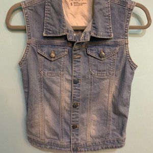 The Art Of Demin Small Vintage Jean Vest